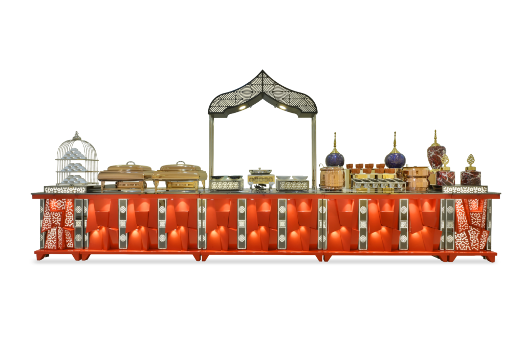 Crimson Peak Buffet Counter by Venue Transform