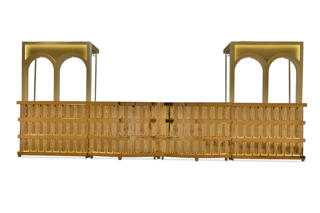 Ivory Arc Bar Counter by Venue Transform