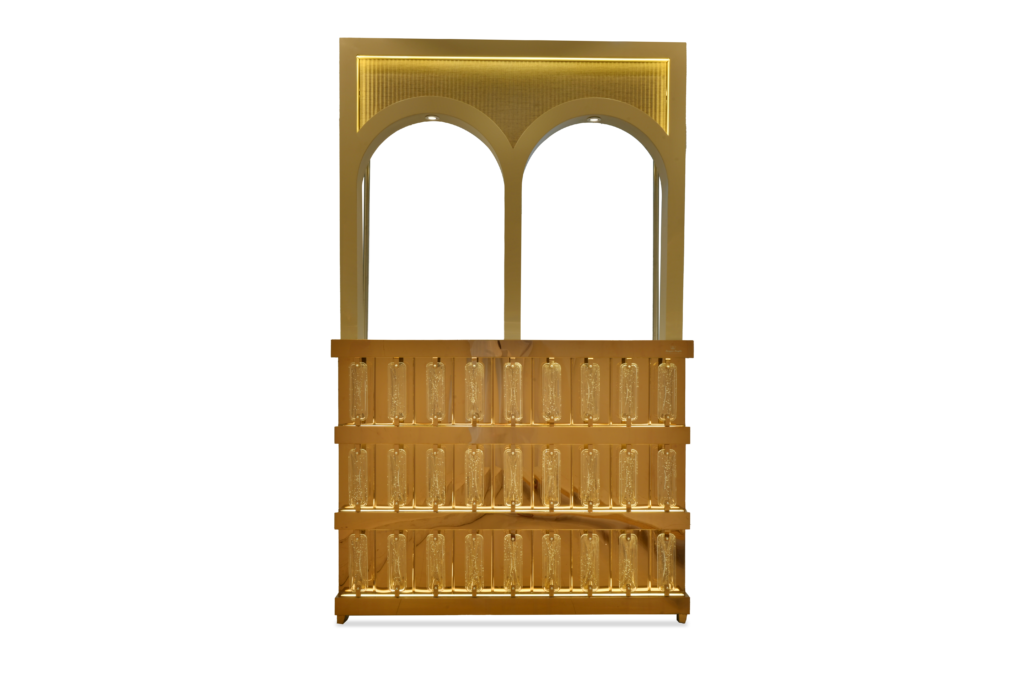 Ivory Arc Bar Counter by Venue Transform