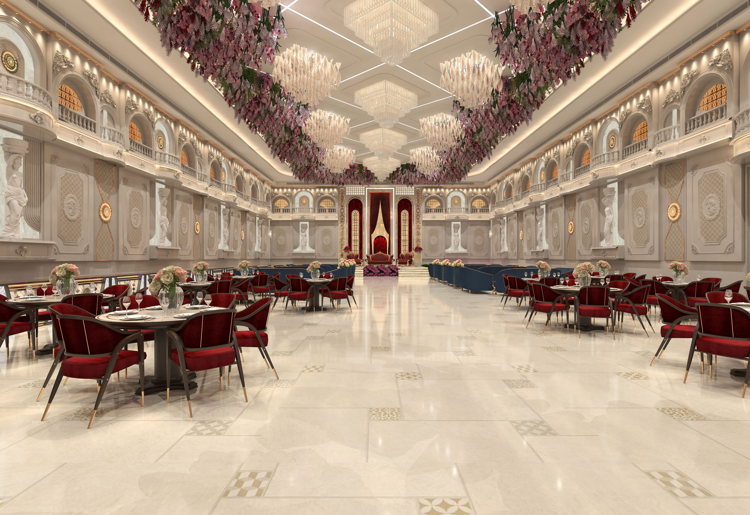 Banquet and event hall interior