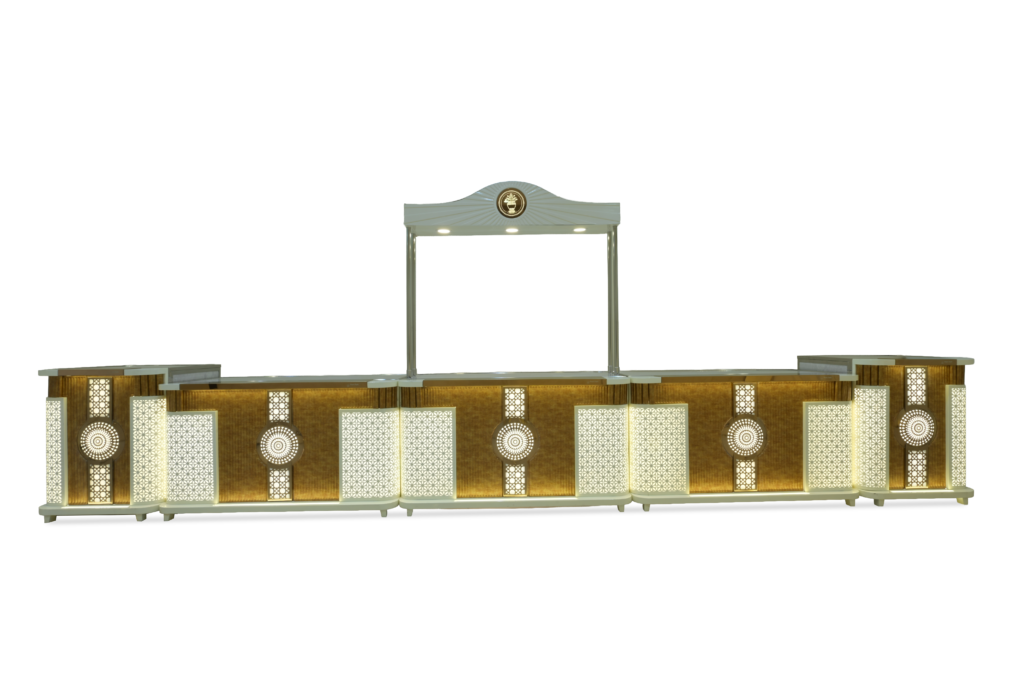 Rose Crown Buffet Counter by Venue Transform