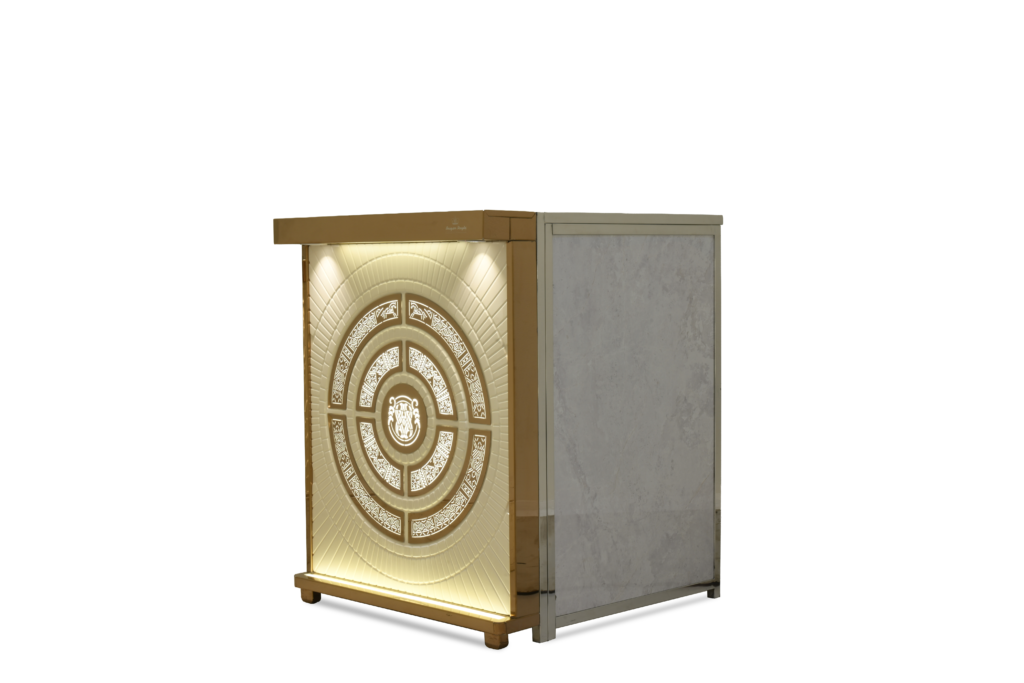 Midnight Bloom Buffet Counter by Venue Transform