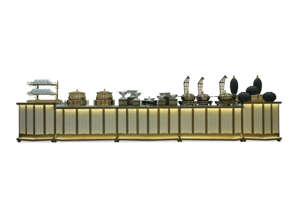 Pearl Radiance Buffet Counter by Venue Transform