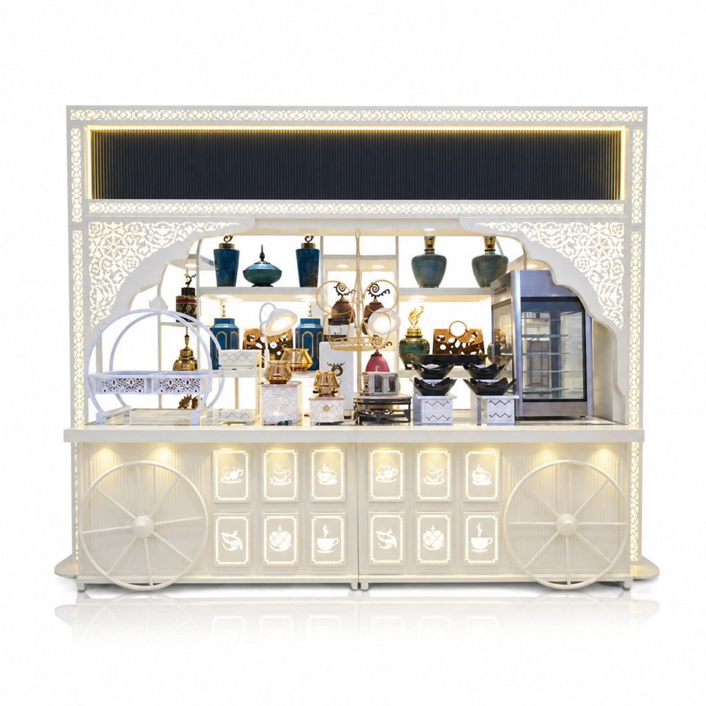 Pearl Canopy Cart Counter by Venue Transform