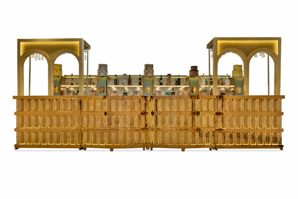 Ivory Arc Bar Counter by Venue Transform