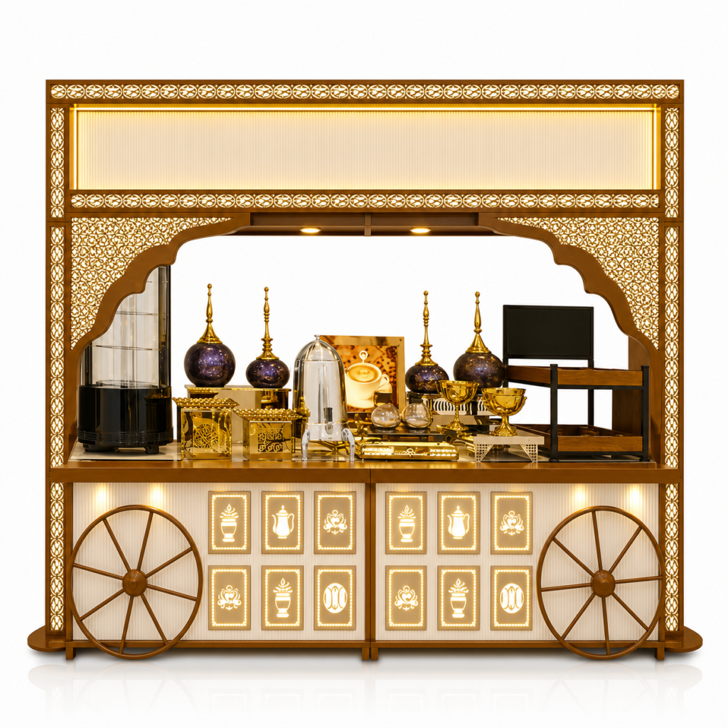 Cocoa Canopy Cart Counter by Venue Transform