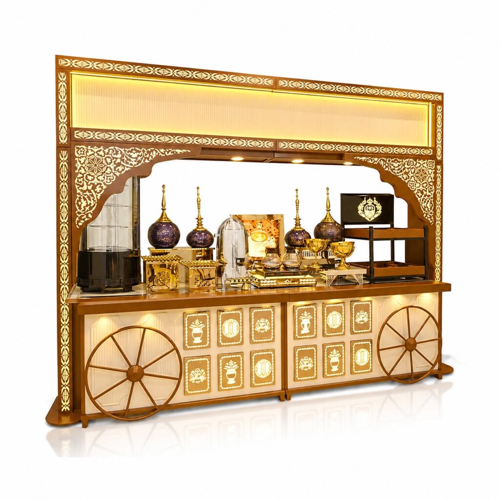 Cocoa Canopy Cart Counter by Venue Transform