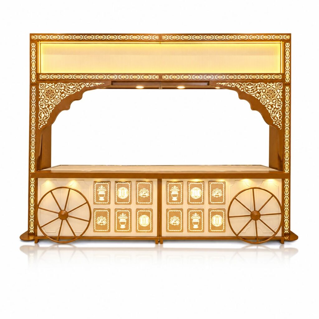Cocoa Canopy Cart Counter by Venue Transform
