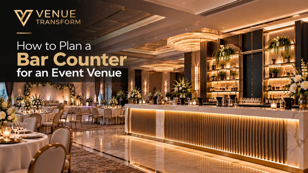 How to Plan a Bar Counter for an Event Venue