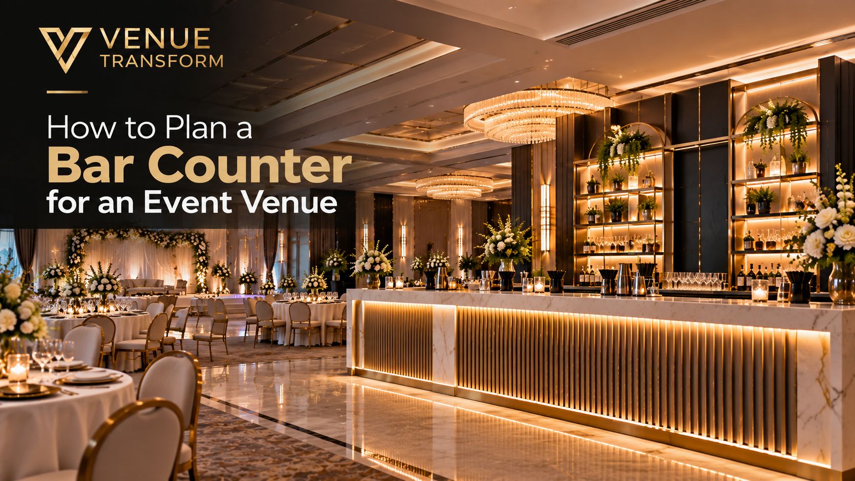 How to Plan a Bar Counter for an Event Venue