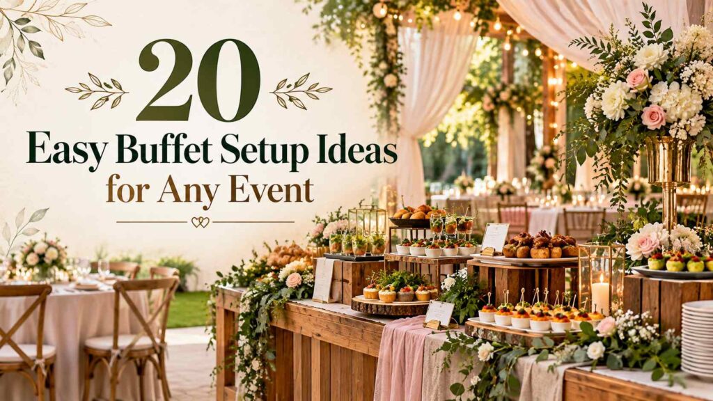 20 Easy Buffet Setup Ideas for Any Event