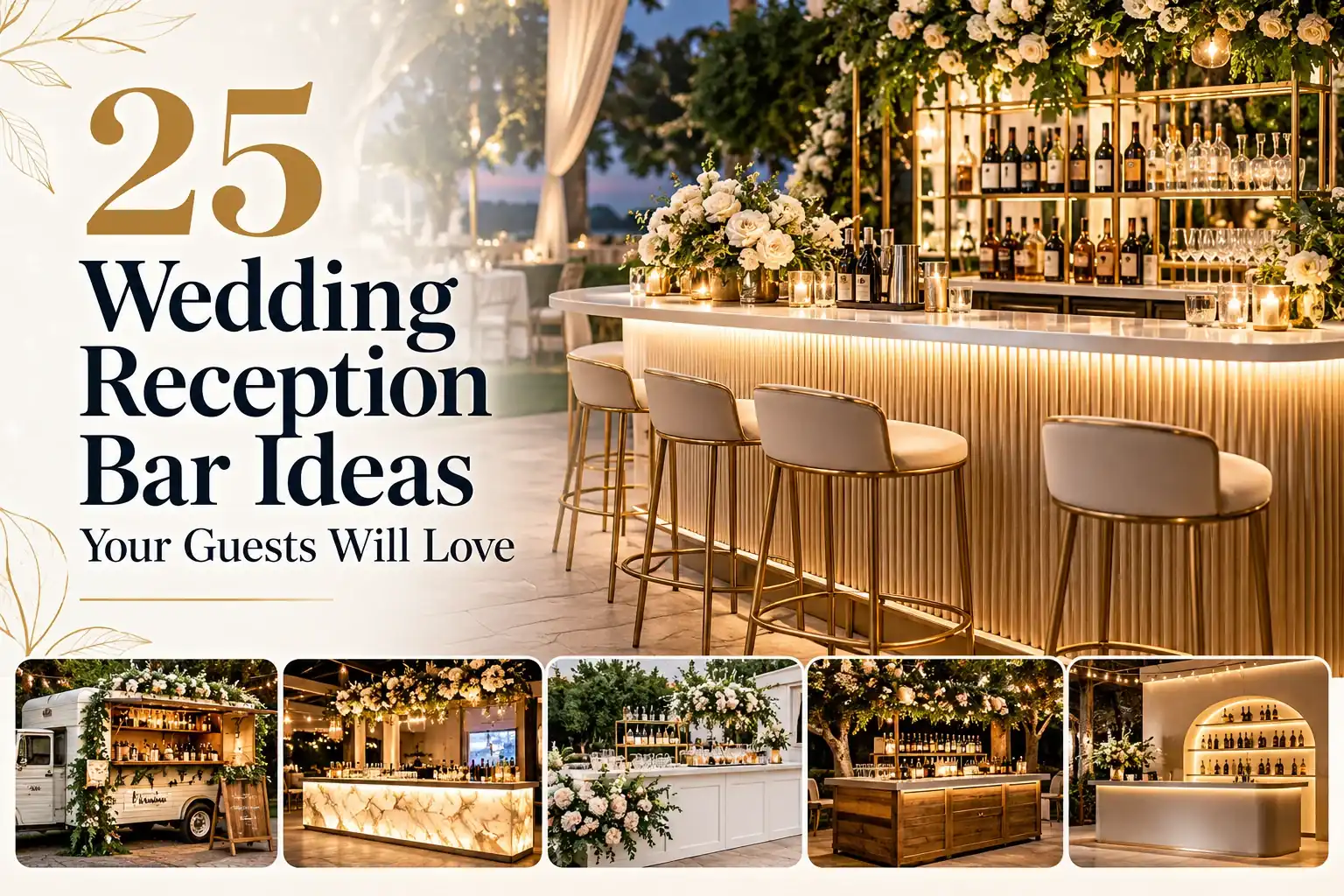 25 Wedding Reception Bar Ideas Your Guests Will Love