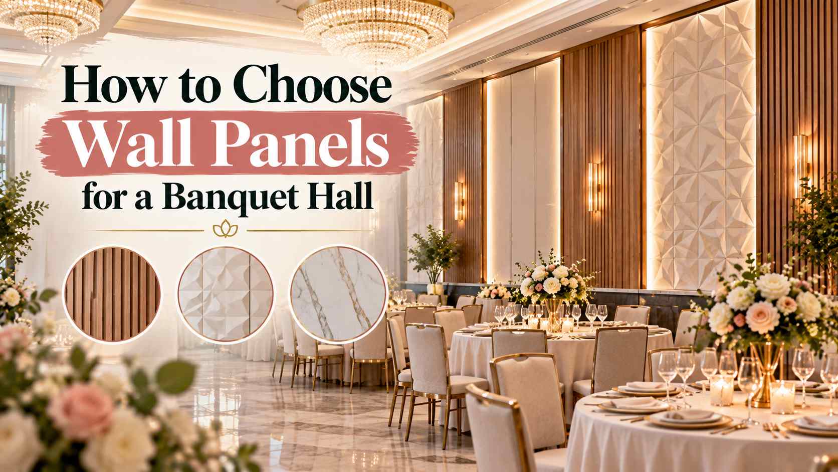 How to Choose Wall Panels for a Banquet Hall