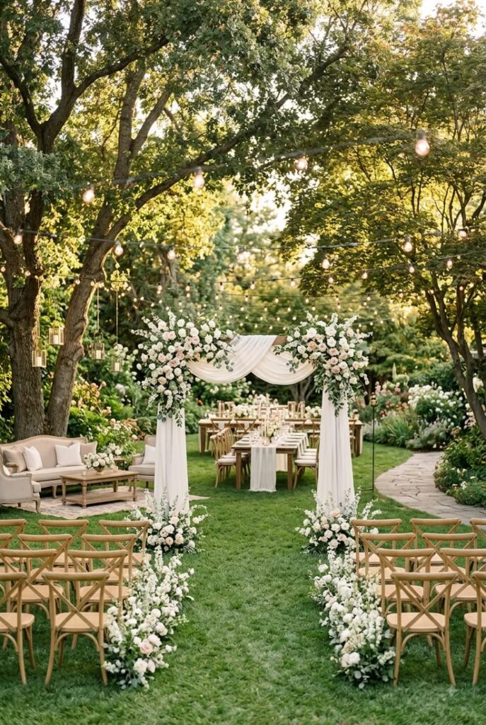 backyard wedding venue