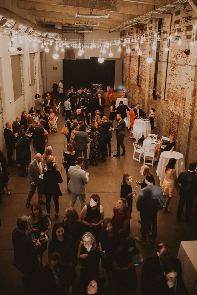 Brewery wedding reception