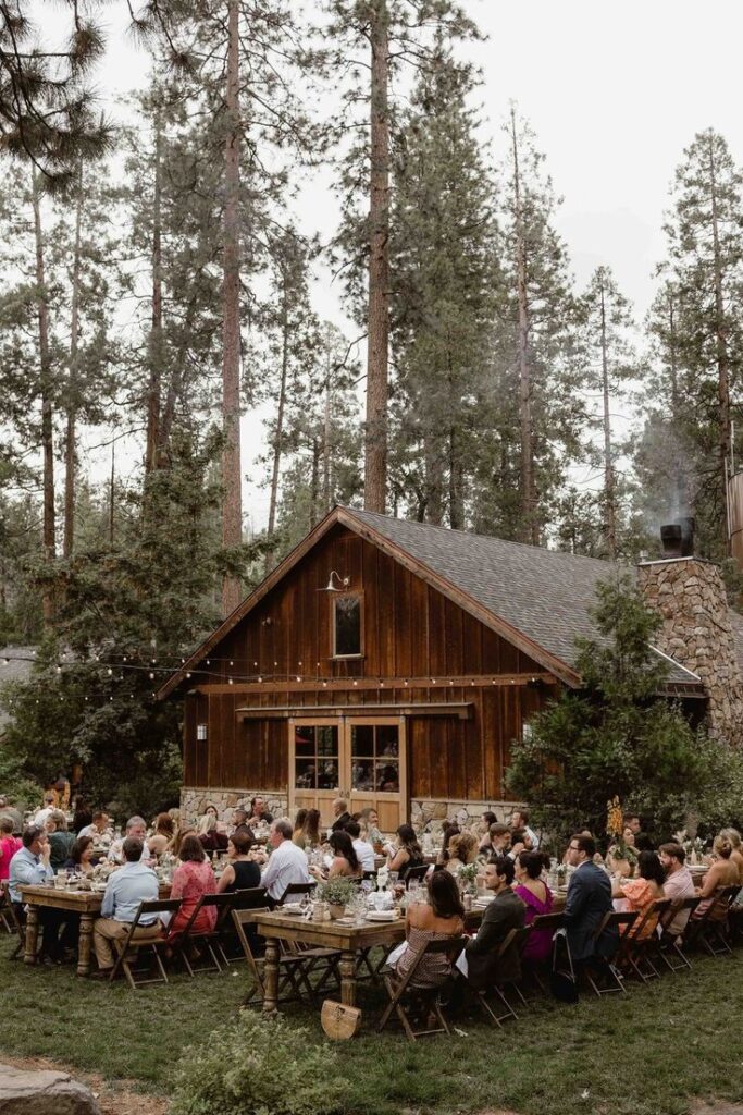 Mountain lodge wedding