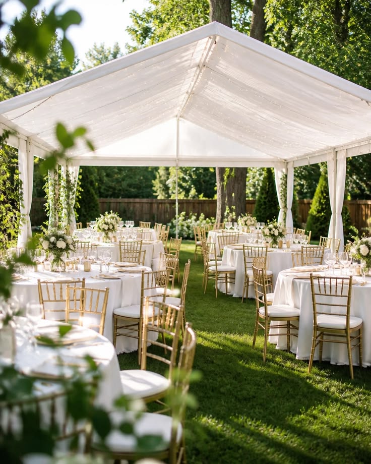 Outdoor wedding at a private estate